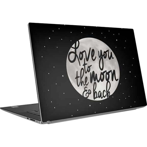 To The Moon And Back BW Dell XPS Skin